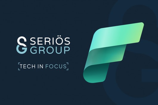 Seriös Group logo and Mircrosoft Fabric logo