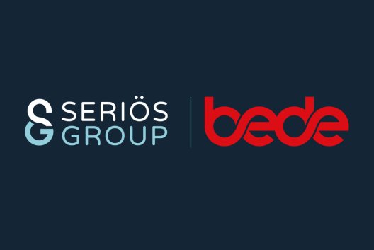 Seriös Group and Bede Gaming logos over dark blue background