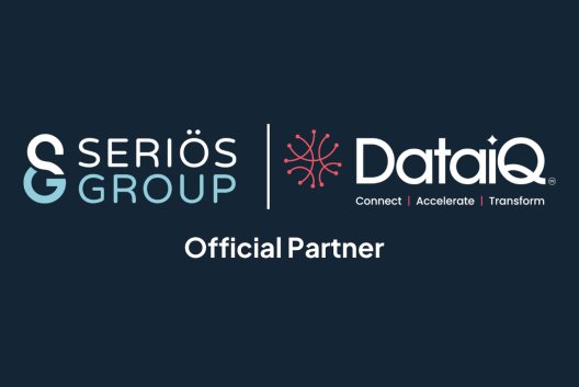 Seriös Group logo Data IQ logo 'official partner'