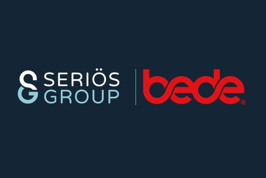 Seriös Group and Bede Gaming logos over dark blue background