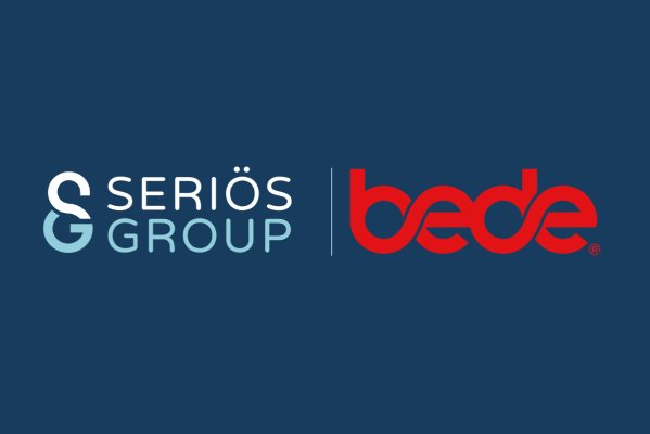 Seriös Group and Bede Gaming logos over dark blue background