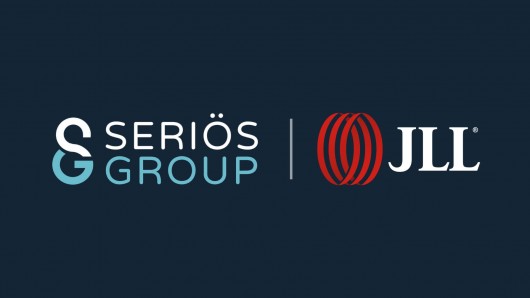 JLL and Seriös Group logo with dark blue background